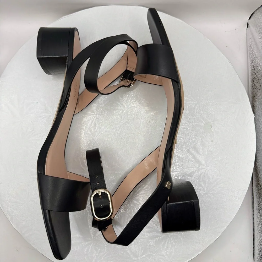 NWT New Kate Spade Maui Black Leather‎ Women's Sandals Size 9